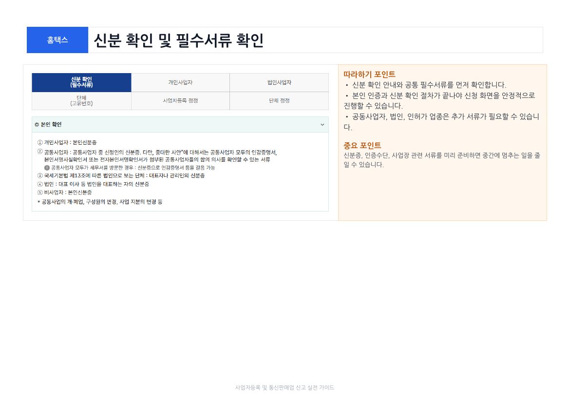 사업자등록 및 통신판매업 신고 6페이지