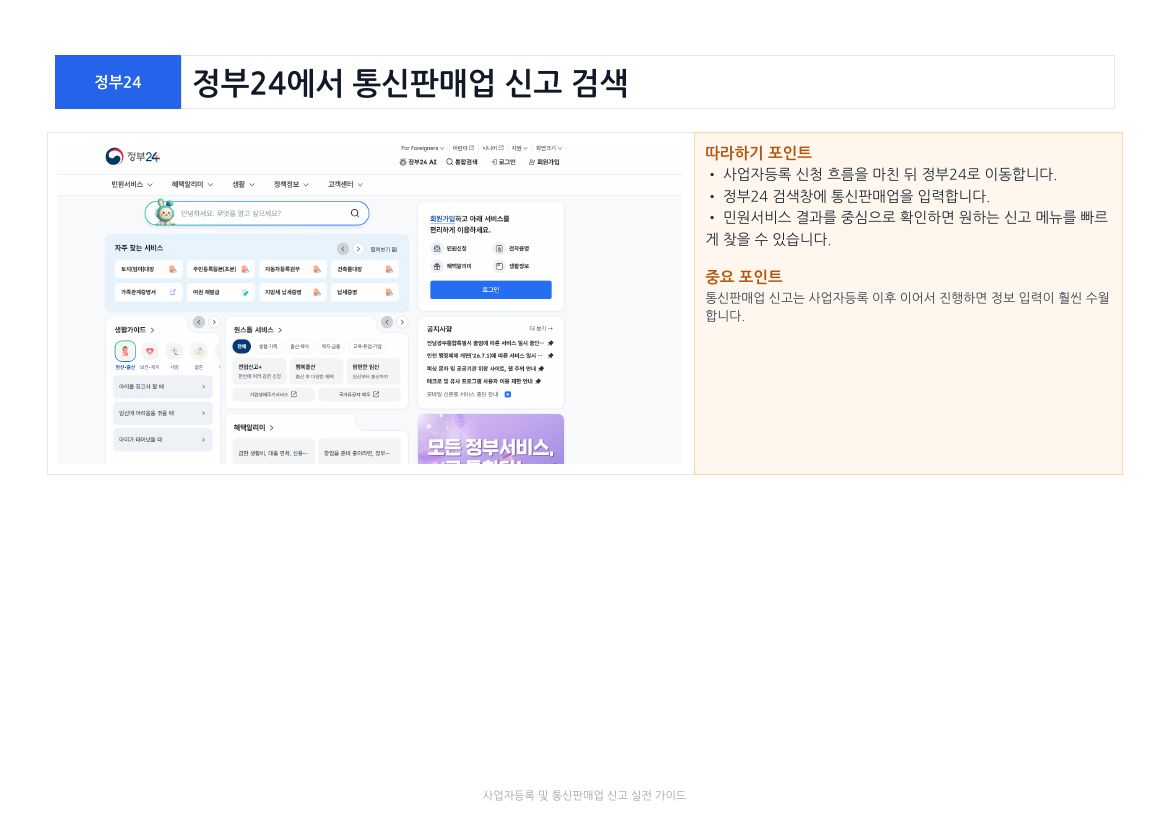 사업자등록 및 통신판매업 신고 12페이지