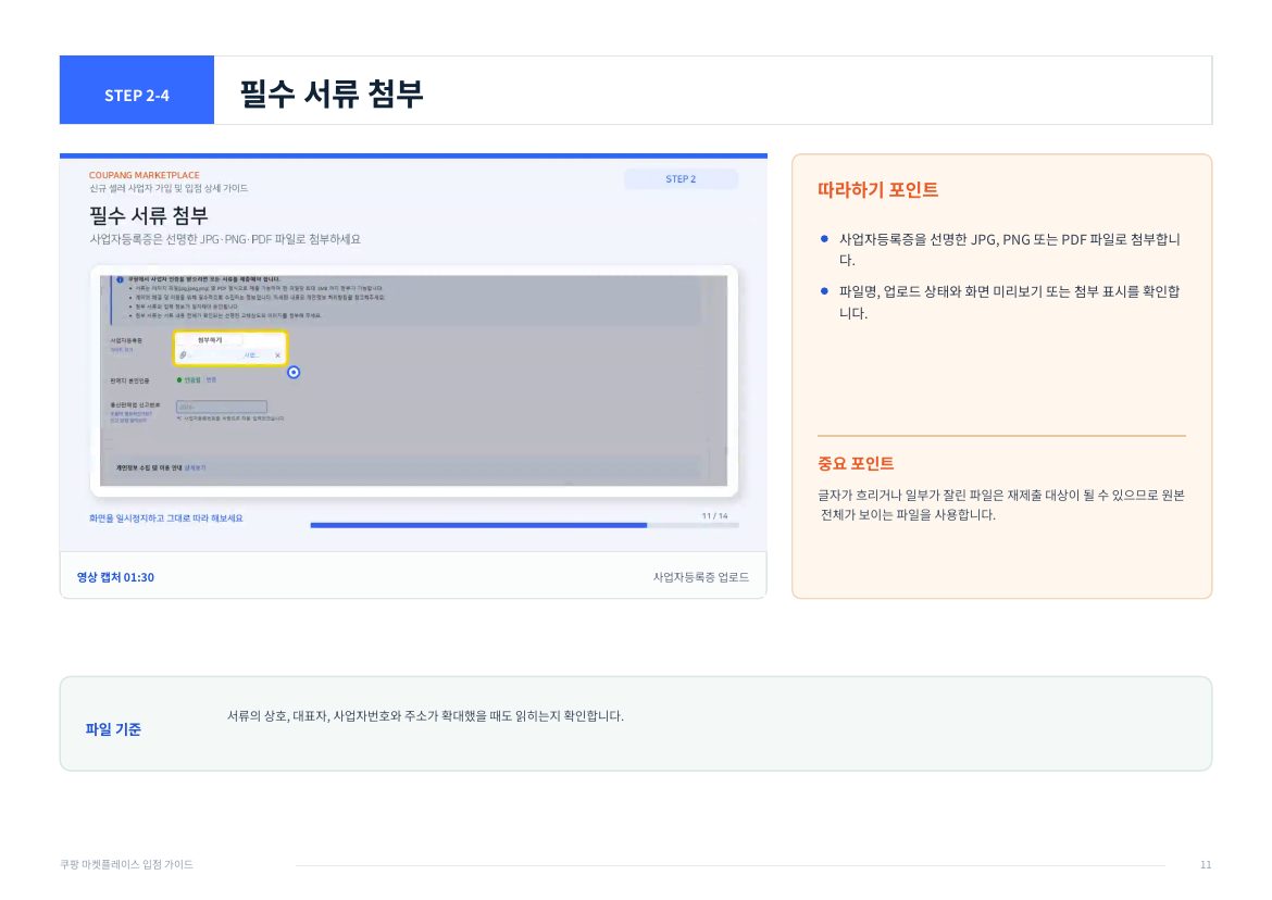 쿠팡 WING 입점 11페이지